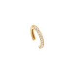 925 Sterling Silver Double Row CZ Ear Cuff - Non-Pierced Cartilage Earring