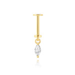 Minimalist Marquise CZ Drop Helix Cartilage Earring