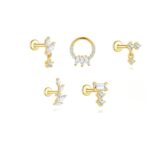 Minimalist Silver Earring Pack: CZ Studs & Clicker